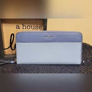 Kate Spade Two-Tone Blue Wallet